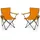 BigDean Campingstuhl Orange 2 St.