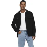 Only & Sons Hemdjacke "Newkodyl" in schwarz, M
