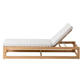 Dehner Port-au-Prince Sonnenliege 208 x 75 x 90 cm Beige/Braun