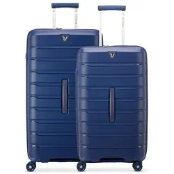 Roncato B-Flying Trunk 4 Rollen Kofferset 2-teilig  blau