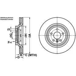 ATE Bremsscheibe hinten rechts links belüftet 330,0mm für VAG 4F0615601B 24.0122-0243.1