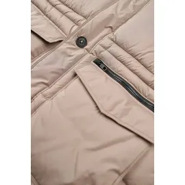 Bugatti Langjacke BUGATTI, Herren, Gr. 56, beige, 100% Polyester, unifarben, regular fit, Bündchen, Jacken Langjacke, mit Stehkragen