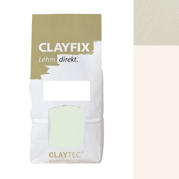 CLAYTEC CLAYFIX Lehm-Anstrich Magnoilien-Weiss Feinkorn - 1,5 kg...