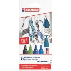 T-Shirtmarker 5ST sortiert EDDING 4-4500-5099 kalte Farben
