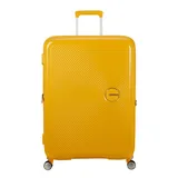 American Tourister Soundbox Spinner 80/30 Tsa Exp Golden Yellow Koffer mit 4 Rollen Weichgepäck