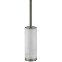 GESSI Emporio Toilettenbürstengarnitur, Standversion, Behälter aus satiniertem Glas, 38845149, Farbe: Finox Optik