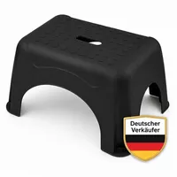 Ondis24 Tritthocker 150 kg belastbar Schwarz