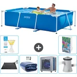 Rechteckiger Frame Pool - 260x160x65 Cm - 7-teilig  S42