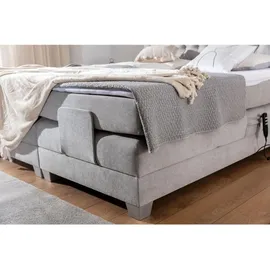 Fun Möbel Boxspringbett Elektrisch Bett FAUSTO 160x200cm in Stoff Wind Creme