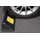 OEM Radstopper L500 x B160 x H100 mm PVC schwarz mit gelben Reflexstreifen
