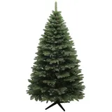 Homcom Künstlicher Weihnachtsbaum, 180 cm Christbaum mit 1050 Spitzen, faltbar Stahlfuß, flammhemmend, für Weihnachten Deko, Indoor, Grün