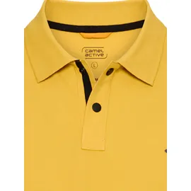 CAMEL ACTIVE Poloshirt mit Kontrastdetails Gelb 3XL