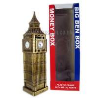 London Big Ben Souvenir Spardose Große von Metall und Kunststoff