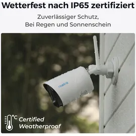 Reolink Argus Eco weiß, Series B320 inkl. Solarpanel, 2er-Pack