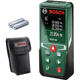 Bosch Home and Garden PLR 25 Laser-Entfernungsmesser Messbereich (max.) (Details) 25m präzise messen, Messfunktionen, Speicherfunktion)