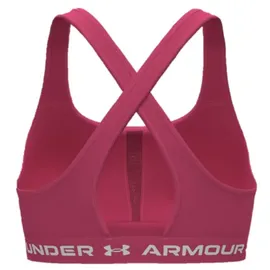 Under Armour Crossback Mid Bra Super Pink/White XL