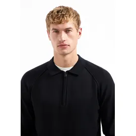 No Excess Half-Zip-Polo-Pullover Schwarz L