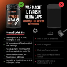 GEN GERMAN ELITE NUTRITION L-Tyrosin Ultra Kapseln 365 Stück