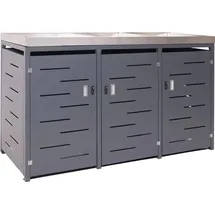 MCW Mülltonnenverkleidung H40 125 x 198 x 84 cm anthrazit