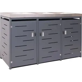 MCW Mülltonnenverkleidung H40 125 x 198 x 84 cm anthrazit