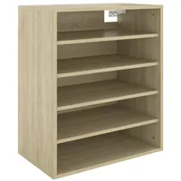VidaXL Schuhschrank Sonoma-Eiche 60x35x70 cm Holzwerkstoff