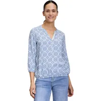 Cartoon Casual-Bluse mit Muster in Blue/Rosé | 42