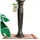 Livasia gedrehte Deko Holzsäule 80cm – Antik-Look Podest, Blumensäule, Dekosäule aus Albiziaholz – Balinesische Handwerkskunst, Nachhaltig und Einzigartig (Braun)