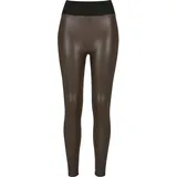URBAN CLASSICS Faux Leather Leggings Brown XS