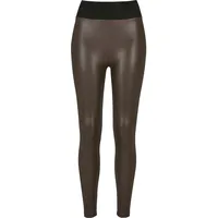 URBAN CLASSICS Faux Leather Leggings Brown XS