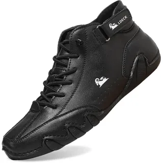 Sneaker Und Sportschuhe Alpaca Barfuss Schuhe Damen Ergonomischer Sommer Barfußschuhe Paar Wasserdicht & Schmerzlindernder Leder-Barfußschuh Atmungsaktive Orthopädische Barfuss - 41 EU