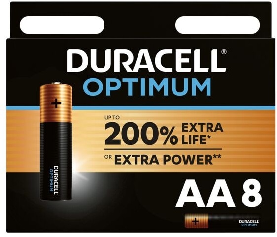 Preisvergleich Produktbild 8er-Pack Batterien »Optimum« Mignon / AA, Duracell