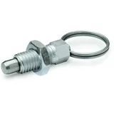 ganter norm Ganter Normelemente GN 717-8-M12X1, 5-AK-ST - Rastbolzen, Silber, 2 Stück