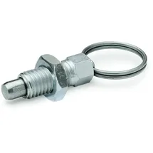 ganter norm Ganter Normelemente GN 717-8-M12X1, 5-AK-ST - Rastbolzen, Silber, 2 Stück