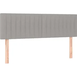 vidaXL Boxspringbett 140 x 200 cm Hellgrau