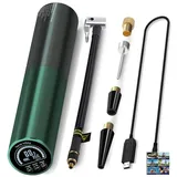 WeRoll Akku-Luftpumpe Kompressor 140 PSI LED Digital E-Scooter Auto Fahrrad schwarz