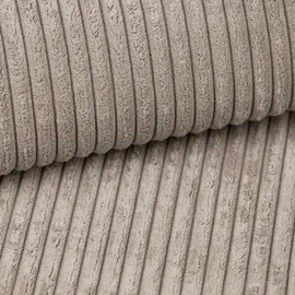 masseno Eckcouch Polyester U-Form mit Schlaffunktion 2-Sitzer Beige