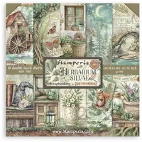 Stamperia Herbarium Silvae Scrapbook-Block 30,5 x 30,5 cm 10 Blatt