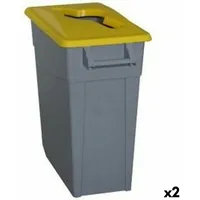 Denox Recycling Papierkorb Denox Gelb 65 L [2 Stück]