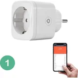 BELIFE® Smart WLAN Wi-Fi Steckdose 16A Intelligente Mini Steckdose - Stromverbrauch Messen - Zeitplan und Timer Funktion