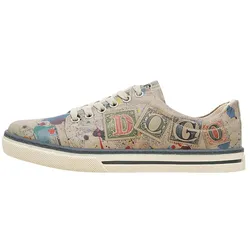 Sneaker DOGO "Sneaker Dogo Stamp Damen Sneaker / Female", Damen, Gr. 37, Normalschaft, beige (natur), Lederimitat, Schuhe, Vegan
