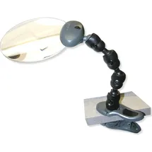 CARSON LED Attach-A-Mag 2x Lupe mit LED, Flex-Hals und Klemmfuß (AM-20)