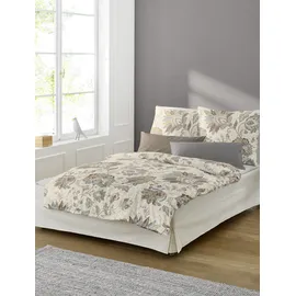 BIERBAUM 4144 Paisley Sand 135 x 200 cm + 80 x 80 cm