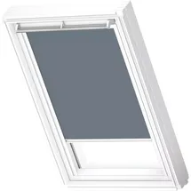 VELUX Verdunkelungsrollo DKL SK06 4581SWL Blaugrau 4581, GGU,Manuell,VELUX,weiße Schiene