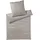 ELEGANTE Solid Mako-Satin greige 135 x 200 cm + 80 x 80 cm