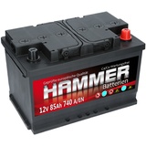 Autobatterie 12V 85Ah 740A EN HAMMER Starterbatterie ersetzt 74Ah 75Ah 77Ah 80Ah