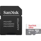 SanDisk Ultra microSDXC Speicherkarte 64GB + SD-Adapter
