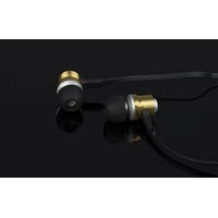 Kopfhörer Stereo Ohrhörer Grundig mit Mikrofon inkl. Etui & Zubehör in gold