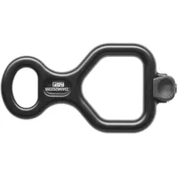 Petzl Huit Antibrulure Abseilgerät Schwarz