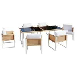 gl store Zubaliya Set 6-tlg. Braun/Weiß