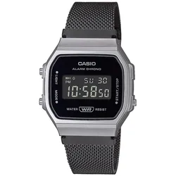 Casio A168WEMB-1BEF Vintage Digitaluhr Schwarz